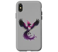 Genderfluid Phoenix Bird Queer Pride Flag Rising From Ashes Case for iPhone X/XS