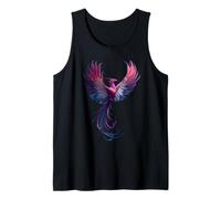 Genderfluid Phoenix Bird Queer Pride Flag Rising From Ashes Tank Top