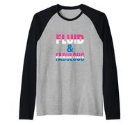 Genderfluid Pride Fluid & Fabulous Modern Gender LGBTQ+ Raglan Baseball Tee
