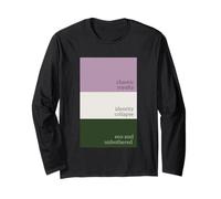 Genderqueer Color Paint Swatch Queer Pride Art Long Sleeve T-Shirt