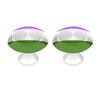 Genderqueer Pride Flag LGBT Cute Drawer Handle 2 Pack Kitchen Cabinet Pulls Cabinet Knobs Door Handles