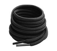 Gendewiner 1 Pair Black 140 cm Long Round Boots Shoelace Hiking Boots Shoe Laces Replacements for School Football Trainer Laces