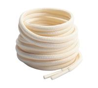 Gendewiner 1 Pair Cream White 140 cm Long Round Boots Shoelace Hiking Boots Shoe Laces Replacements for School Football Trainer Laces