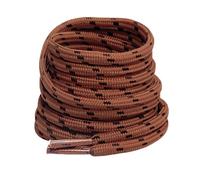 Gendewiner 1 Pair Red Brown/Black Stripe 100 cm Long Round Boots Shoelace Hiking Boots Shoe Laces Replacements for School Football Trainer Laces