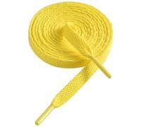Gendewiner 1 Pair Shoe Laces Lemon Yellow Replacement 180cm Long 8mm Wide Flat Women Kids Men Sneakers High Top Trainers Bread Skate Shoelaces for Converse Air force 1 Nike Vans Adidas