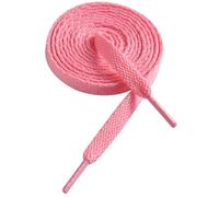 Gendewiner 1 Pair Shoe Laces Peach Replacement 150cm Long 8mm Wide Flat Women Kids Men Sneakers High Top Trainers Bread Skate Shoelaces for Converse Air force 1 Nike Vans Adidas