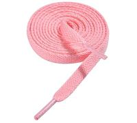 Gendewiner 1 Pair Shoe Laces Sakura Pink Replacement 150cm Long 8mm Wide Flat Women Kids Men Sneakers High Top Trainers Bread Skate Shoelaces for Converse Air force 1 Nike Vans Adidas
