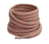 Gendewiner 2 Pair Light Brown/Rose Red Stripe 100 cm Long Round Boots Shoelace Hiking Boots Shoe Laces Replacements for School Football Trainer Laces