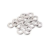 Gendewiner M6 Washers M6 x 12x1.6mm Large OD Plain Wide Metal Round Flat Spacer Repair Washer 304 Stainless Steel Washers(20 Pack) For Screws Bolt