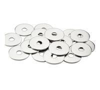 Gendewiner M6 Washers M6 x 25x1.5mm Large OD Plain Wide Metal Round Flat Spacer Repair Washer 304 Stainless Steel Washers(20 Pack) For Screws Bolt