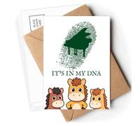 Gene Fingerprint Musical Piano Postcards Envelopes Cards Mailing Year Horse