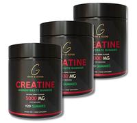 Gene & Good® Creatine Monohydrate Gummies 5000mg- 120 Gummy - Mixed Berry Flavor - Pre-Workout Creatine Gummies for Men & Women - Vegan, Halal, Gluten-Free - Ideal for Active Lifestyles (3 Pack)
