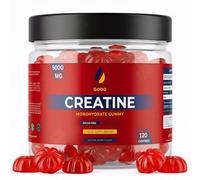 Gene & Good® Creatine Monohydrate Gummies 5000mg- 4X120 Gummy - Mixed Berry Flavor - Pre-Workout Creatine Gummies for Men & Women - Vegan, Halal, Gluten-Free (Pack of 4)