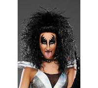 Gene Simmons Style Black Rock Star Kiss Wig
