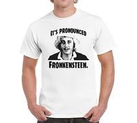 Gene Wilder Tribute Mens t-Shirt Young fronkenstein Frankenstein 80s Movie White (Medium)