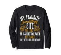 Genealogist Favorite Ancestor Family Tree Genealogy Long Sleeve T-Shirt