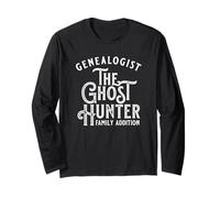 Genealogist Ghost Hunter Family History Design, on Darks Long Sleeve T-Shirt