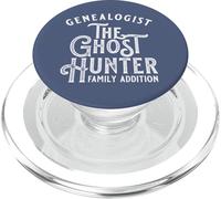 Genealogist Ghost Hunter Family History Design, on darks PopSockets PopGrip for MagSafe