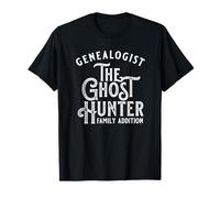 Genealogist Ghost Hunter Family History Design, on Darks T-Shirt