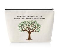 Genealogist Gifts Funny Genealogist Makeup Bag Family Researcher Gift Family Historian Cosmetic Bag Genealogy Expert Presents Makeup Zipper Pouch Bag for Historian Researcher Genealogy