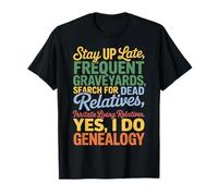 Genealogist Life Ancestor Research Funny Family Historian T-Shirt