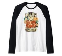 Genealogist Solving Family Mysteries Genealogy Ancestry Raglan Baseball Tee