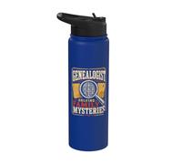 Genealogist Solving Family Mysteries Genealogy Ancestry Stainless Steel Insulated Water Bottle