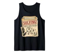 Genealogist Solving Family Mysteries Genealogy Ancestry Tank Top