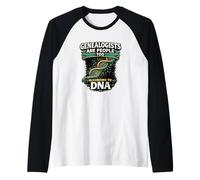Genealogists are People Too According to DNA Funny Raglan Baseball Tee