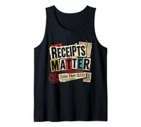 Genealogy Ancestry Receipts Matter Even from 1820 Tank Top
