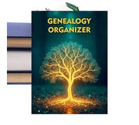 Genealogy - Family Tree Book, Memory Notebook Genealogy, Empty Workbook for Descent, Ancestry, Heritage For Mother, Dad, Parents, Living Room, Bedroom, Birthday, School Assignment
