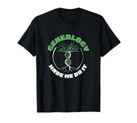 Genealogy Made Me Do It Funny Genealogist Kinship Researcher T-Shirt