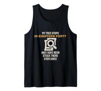 Genealogy My Tree Stops in Eighteen Forty Genealogist Tank Top