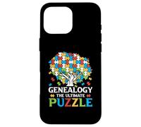 Genealogy The Ultimate Puzzle - Family History Ancestry Case for iPhone 16 Pro Max