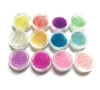 geneic 12 Pcs/set Color Bubbles DIY Crystal Epoxy Filler UV Resin Glue Imitation Blister Bubble Beads Filling Material