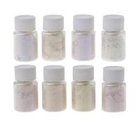 geneic 8 Color Color Shift Pearl Pigment Aurora Resin Pigment Mica Polarized Diamond Pearlescent Pigment Kit Jewelry Making Tool