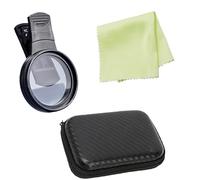 General 52mm Polarizer Lens Not Glares Visual Filter Adjustable 52mm Smartphone Filter For Mobile Phones Strong Polarized Lens With Cleaning Cloth