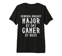General Biology by Day Gamer by Night Biologist Video Gamers Premium T-Shirt
