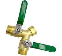 General Brass Y Ball Valves 2 Port General Pipe Fitting Upgrades Suitable for Various Pipe Systems Irrigation Ball