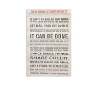 General Colin Powell'S 13 Rules of Leadership Quotes Print Photo Art Painting Canvas Poster Home Modern Decor Posters 12x18inch(30x45cm)