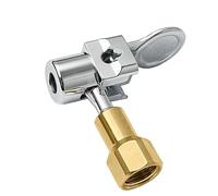 General Double Wheel Tire Air Chuck Not Side Rims Removal Required Alloy Construction Easy to Use for Truck Bus Tire Inflator Chuck for Double