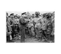 General Dwight Eisenhower D Day Canvas Art Poster And Wall Art Picture Print Modern Family Bedroom Decor 12x18inch(30x45cm)
