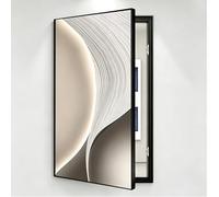 General Electrical Panel Decorative Wall Mounted Breaker Box Cover,Left-Hinged Access,Fuse Box Cover Cabinet Crystal Porcelain Painting For Home Entrance Hallway Bedroom(B,70cm*140cm(27.5 * 55.1IN))