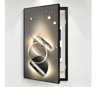General Electrical Panel Decorative Wall Mounted Breaker Box Cover,Left-Hinged Access,Fuse Box Cover Cabinet Crystal Porcelain Painting For Home Entrance Hallway Bedroom(E,80cm*120cm(31.5 * 47.2 IN))