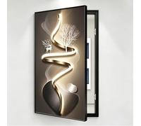 General Electrical Panel Decorative Wall Mounted Breaker Box Cover,Left-Hinged Access,Fuse Box Cover Cabinet Crystal Porcelain Painting For Home Entrance Hallway Bedroom(J,80cm*120cm(31.5 * 47.2 IN))