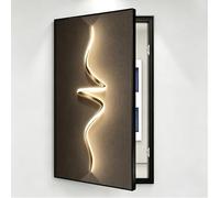General Electrical Panel Decorative Wall Mounted Breaker Box Cover,Left-Hinged Access,Fuse Box Cover Cabinet Crystal Porcelain Painting For Home Entrance Hallway Bedroom(F,60cm*120cm(23.6 * 47.2IN))