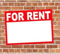 General For Rent Advertising Sign Self Adhesive Gloss Sticker A3 size 420mm x 297mm V2