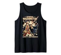 General George Washington American Revolutionary War Musket Tank Top