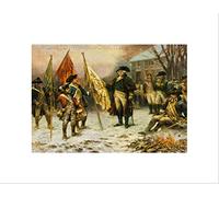 General George Washington Independence Battle Trenton Wall Art Print