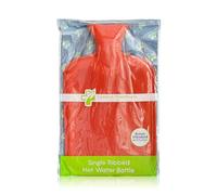 General Healthcare Rubber Hot Water Bottle - Single Ribbed - 2 Litre | Single Ribbed, Durable & Leak-Resistant Natural Rubber, British Standard BS1970:2012, Soothing Warmth, for Cold Winter Nights